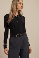 Poppy pinstripe blouse - black/off white - 13625 - thumbnail