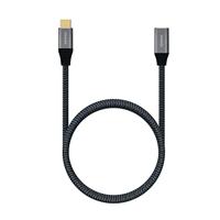 Kabel alargador USB 3.2 TYPE-C AISENS A107-0635 USB TYPE-C MACHO USB TYPE-C HEMBRA 1M GRIS - thumbnail