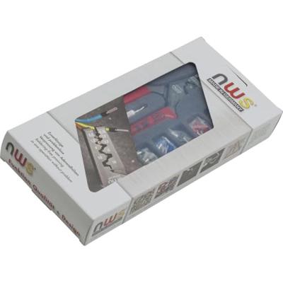 NWS 143-BIS Krimpset 152-delig Adereindhulzen 0.5 tot 16 mm² Incl. assortiment adereindhulzen, Incl. spanningstester
