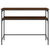 Wandtafel 100x35,5x75 cm bewerkt hout bruin eikenkleur - thumbnail