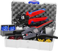 Knipex Assortiment adereindhulzen | 1.252-delig 0,50-10,00 mm² | Krimptang 195 mm, draadstriptang | in systainer | 1 stuk - 97 90 17 97 90 17 - thumbnail
