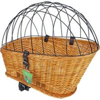 Fietsmand riet 42/57 cm achterop met rek naturel Gebr. de Boon - Gebr de boon - thumbnail