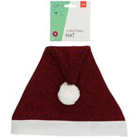 Kerstmuts Rood Glitter - thumbnail