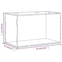 VidaXL Displaybox transparant 31x17x19 cm acryl - thumbnail