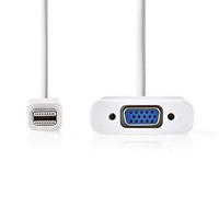 Nedis - Mini DisplayPort-kabel - DisplayPort 1.2 - Mini DisplayPort-stekker - VGA bus - 21.6 Gbps - Vernikkeld - 0.20 m - rond - PVC - wit - thumbnail