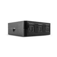 LINDY 70480 3 poorten Toslink-splitter Zwart - thumbnail