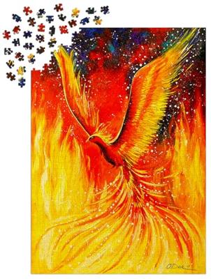 Phoenix Bird Puzzel 1000 Stukjes Phoenix Bird Puzzel 1000 Stukjes