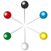 Alco AL-628A Markeerspelden Doosje A 80 Stuks Verschillende Kleuren - thumbnail