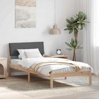Bedframe Bruin en donkergrijs 90 x 200 cm Massief grenenhout - thumbnail