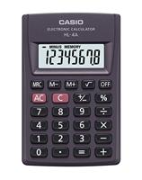CASIO HL-4A-B 8-cijferige zakrekenmachine 56x87mm zwart - thumbnail