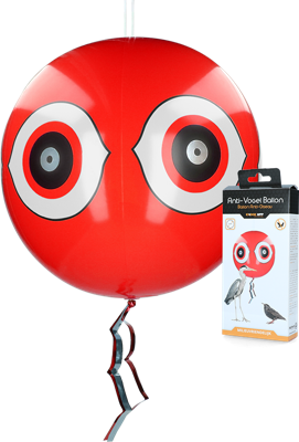 Knock Pest Schrikballon Rood