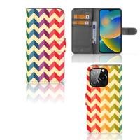 iPhone 14 Pro | Telefoon Hoesje | Zigzag Multi Color - thumbnail