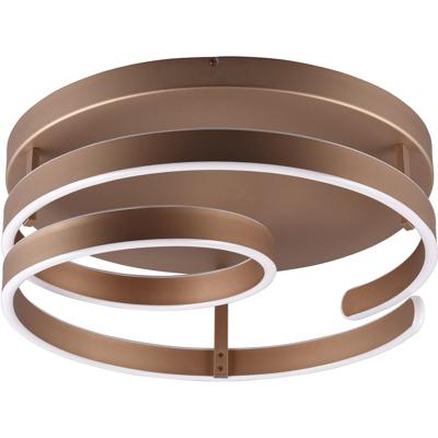 LED Plafondlamp 58W Dimbaar Rond Metaal Coffee - Warm Wit 3000K