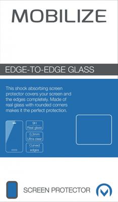 Mobilize Edge-To-Edge Glass Screen Protector Samsung Galaxy S7 Edge Silver
