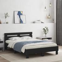 Bedframe met hoofdeinde bruin eikenkleur 120x190 cm - thumbnail