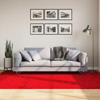 VidaXL Vloerkleed huarte laagpolig zacht wasbaar 160x230 cm rood - thumbnail