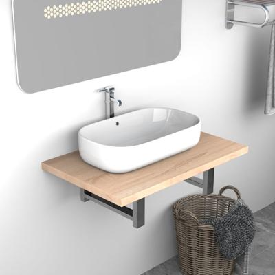 VidaXL Badkamermeubel 60x40x16,3 cm eikenkleurig