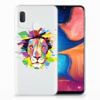 Samsung Galaxy A20e Telefoonhoesje met Naam Lion Color - thumbnail