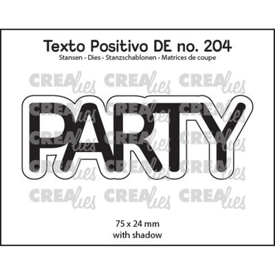 Crealies • texto positivo snijmallen party