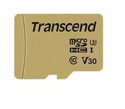 Transcend Premium 500S microSDHC-kaart 16 GB Class 10, UHS-I, UHS-Class 3, v30 Video Speed Class Incl. SD-adapter Transcend Premium 500S microSDHC-kaart 16 GB Class 10, UHS-I, UHS-Class 3, v30 Video Speed Class Incl. SD-adapter