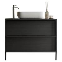 Benvenuto Design Steel 105 cm Staand Wastafel en Onderkast - thumbnail