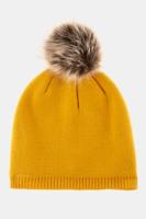 Ulla Popken Muts, gebreid, pompon - Grote Maten - thumbnail