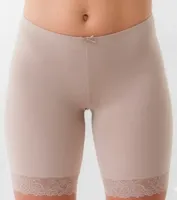 Dames boxershort lange pijpjes kant 38490 - Kanten broekje voor onder een jurk - Microfiber ondergoed - thumbnail