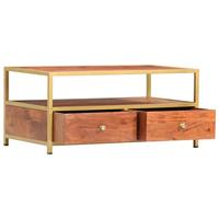 Salontafel 90x50x40 cm massief acaciahout - thumbnail