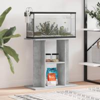 VidaXL Aquariumstandaard betongrijs 60x30x60 cm bewerkt hout - thumbnail