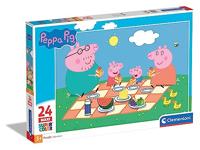 Clementoni maxi puzzel peppa pig, 24st. - thumbnail