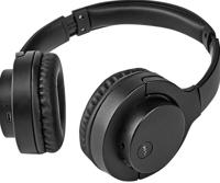 Nedis stereo on-ear Bluetooth hoofdtelefoon met microfoon en Active Noise Cancelling / zwart - thumbnail