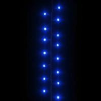 VidaXL Lichtslinger compact met 3000 led&apos;s blauw 65 m pvc - thumbnail