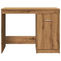 Bureau 100x50x76 cm bewerkt hout artisanaal eikenkleur - thumbnail