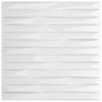 VidaXL 48 st wandpanelen steen 12 m² 50x50 cm xps wit - thumbnail
