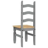 Eetkamerstoelen 2 st Corona 42x47x107 cm grenenhout grijs - thumbnail