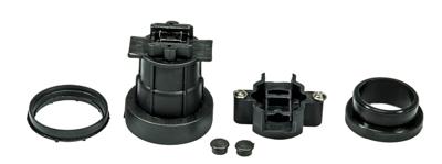 Lamphouder prikkabel 20 stuks zwart E27 IP44 fitting