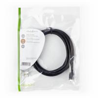 USB 2.0-Kabel | A Male - Mini 5-Pins Male | 3,0 m | Zwart - thumbnail