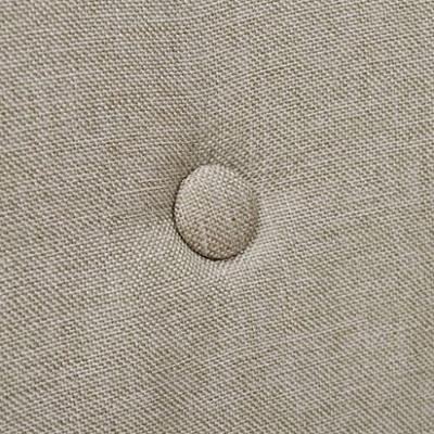 Eetkamerstoelen 2 st stof en massief eikenhout beige