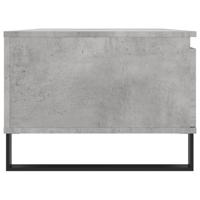 Salontafel 90x50x36,5 cm bewerkt hout betongrijs - thumbnail