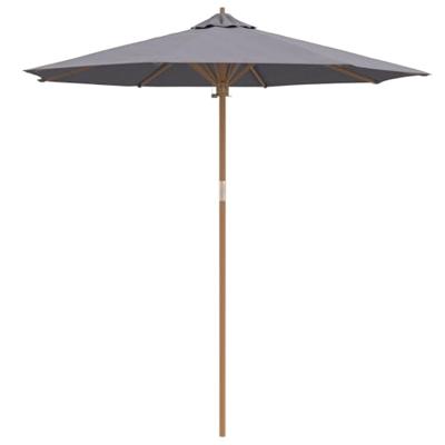 Tuinparasol Donkergrijs 240 x 240 x 260 cm Bamboe