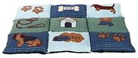 Trixie hondenkussen patchwork blauw / groen - thumbnail