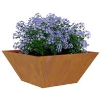 Tuin Bloempot 5 pcs Roestig 35 x 35 x 15 cm Cortenstaal - thumbnail
