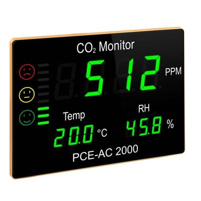 PCE Instruments CO₂-meter Temperatuur, Luchtvochtigheid, Koolstofdioxide PCE Instruments CO₂-meter Temperatuur, Luchtvochtigheid, Koolstofdioxide