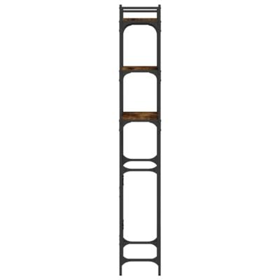 Wasmachinerek 67x25x163 cm bewerkt hout gerookt eikenkleurig Wasmachinerek 67x25x163 cm bewerkt hout gerookt eikenkleurig