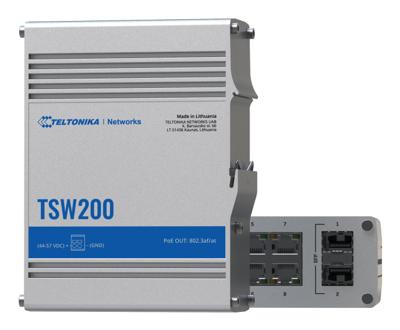 Teltonika TSW200 netwerk-switch Gigabit Ethernet (10/100/1000) Power over Ethernet (PoE) Aluminium