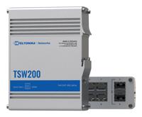 Teltonika TSW200 netwerk-switch Gigabit Ethernet (10/100/1000) Power over Ethernet (PoE) Aluminium - thumbnail