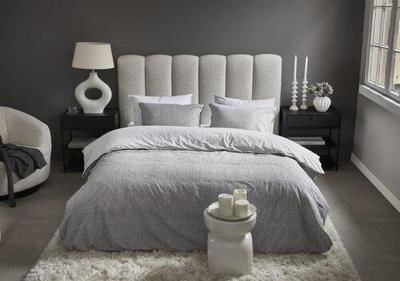 Riviera Maison Chevron Weave Grijs dekbedovertrek