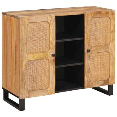 Hoge kast Bruin 40 x 33,5 x 110 cm Massief Mango Hout