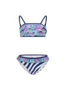 Just Beach Meisjes bikini ruffel - Tropical leaves - thumbnail