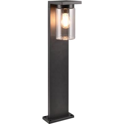 LED Staande Buitenlamp met Sensor - Mat Zwart Aluminium IP44 - E27